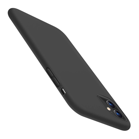 Schwarze Schutzhlle aus Silikon fr  iPhone 11 6,1