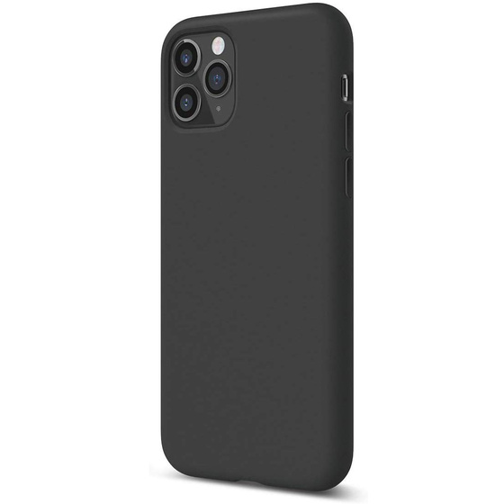 Schwarze Schutzhlle aus Silikon fr iPhone 11 Pro Max 6,5