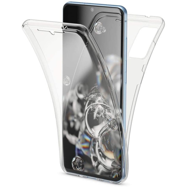 Ultra Dünne Front + Back TPU Hülle für Samsung Galaxy S20+ PlusTransparent Klar