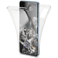 Ultra Dünne Front + Back TPU Hülle für Samsung Galaxy S20+ PlusTransparent Klar