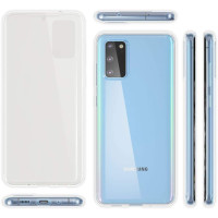 Ultra Dünne Front + Back TPU Hülle für Samsung Galaxy S20+ PlusTransparent Klar