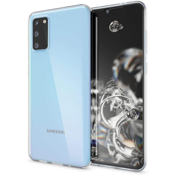 Ultra Dünne Front + Back TPU Hülle für Samsung Galaxy S20 Ultra Transparent Klar