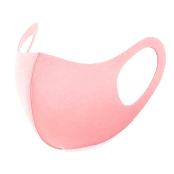 Atemschutzmaske aus Stoff in Pink
