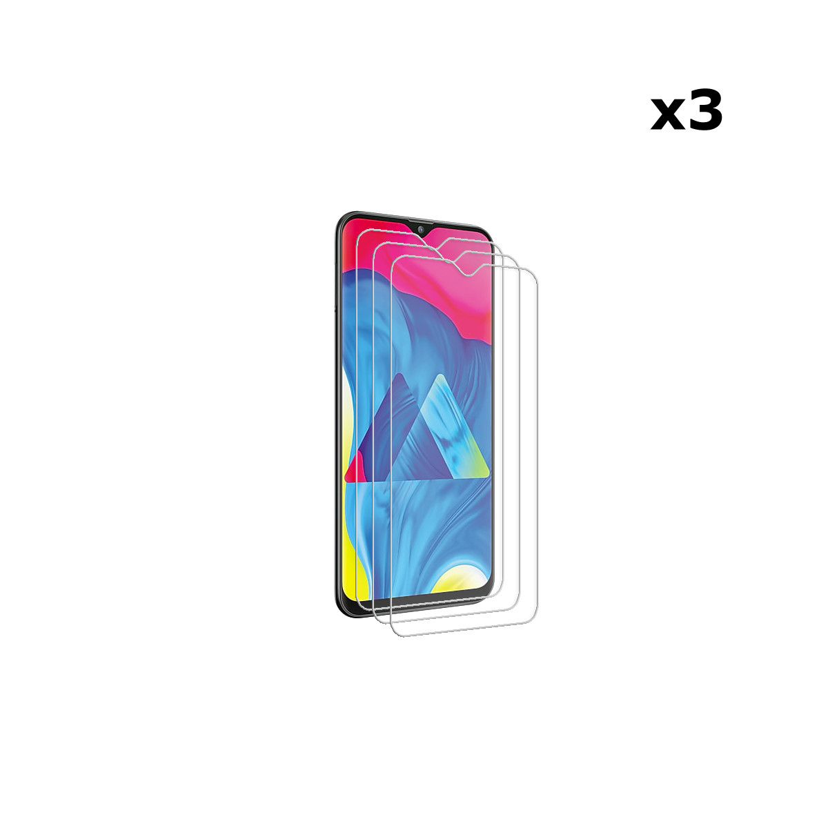 3x Panzerglas für Samsung Galaxy M10