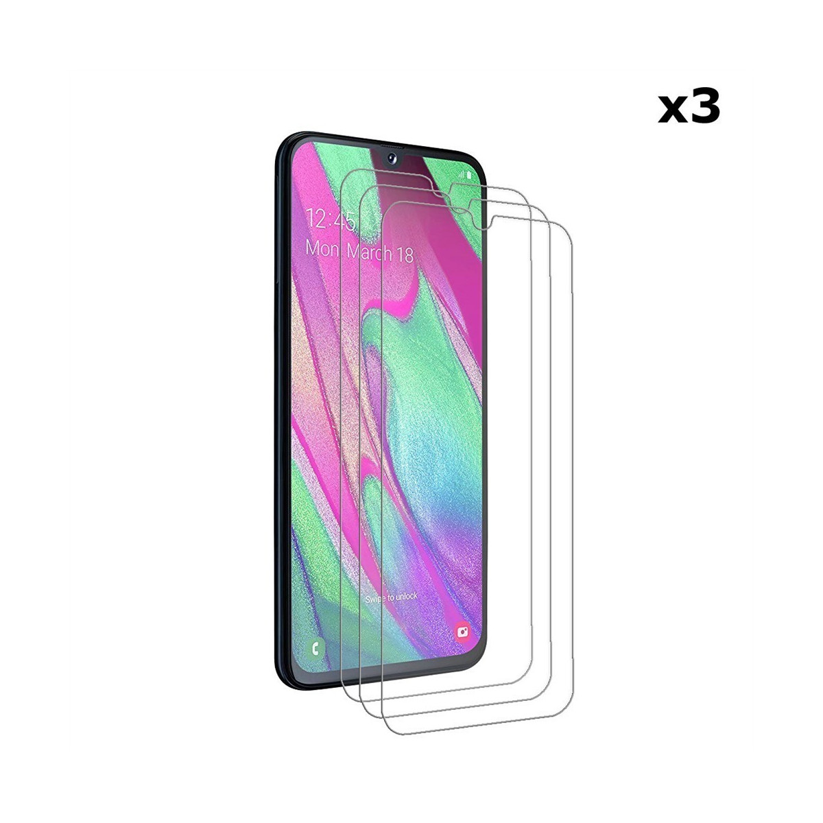 3x Panzerglas für Samsung Galaxy A40