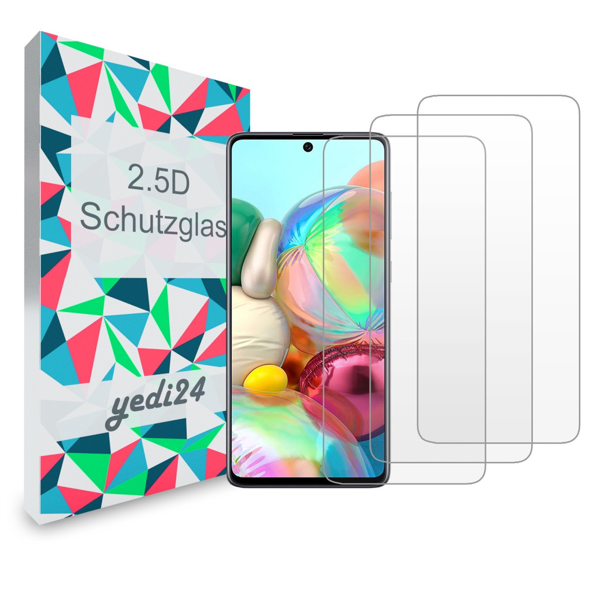 3x Panzerglas für Samsung Galaxy A51