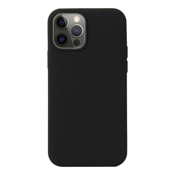 Schwarze Schutzhülle aus Silikon für iPhone 12 Pro (6.1)