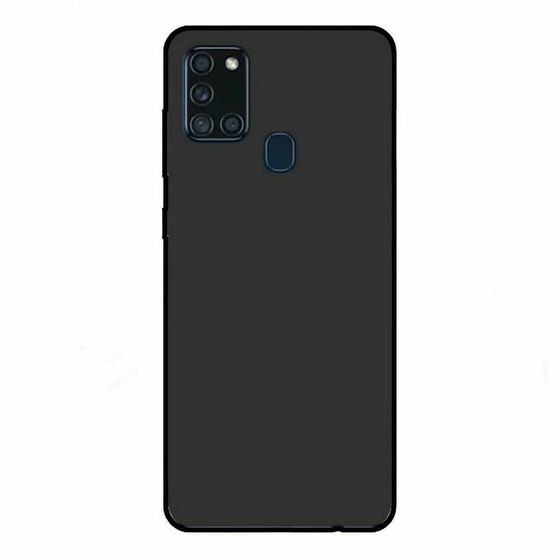 Schwarze Schutzhlle aus Silikon fr Samsung Galaxy A21s