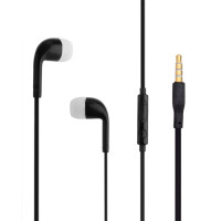 Universal InEar Stereo Headset 3,5mm Klinke mit Mic. Black