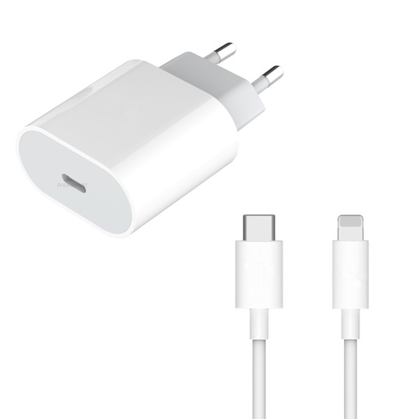 18W Schnellladegert mit Ladekabel fr iPhone 8, X, Xs, Xr, 11, 11 Pro, 12, 12 Pro