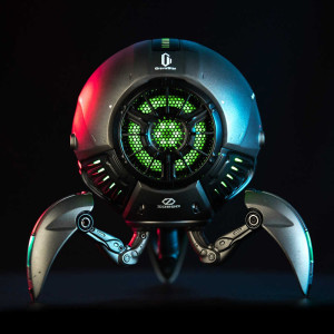 GravaStar G1 Metal Grey Bluetooth Roboterlautsprecher