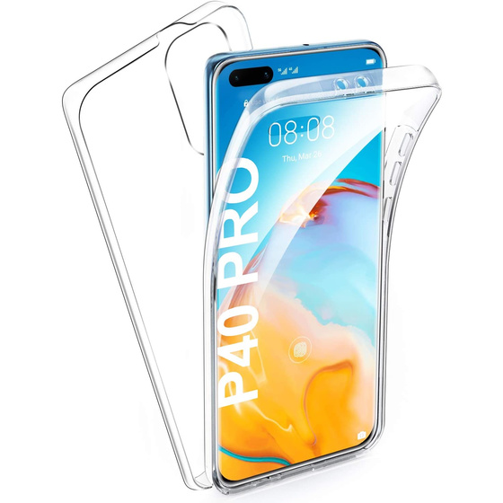 Ultra Dnne 360 Front + Back TPU Hlle fr Huawei P40 Pro Transparent