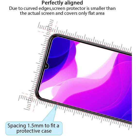 3x Schutzglas fr Xiaomi Mi 10 Lite