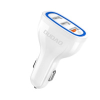 Dudao 3er USB KFZ Adapter Auto Ladegerät Weiss