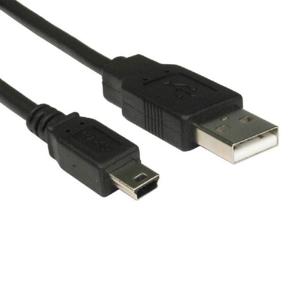 Mini USB Datenkabel in der Farbe Schwarz