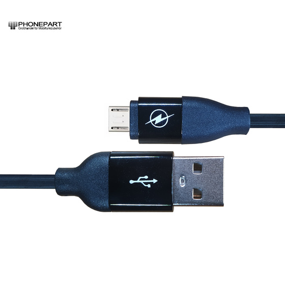 Universal Micro-USB  Ladekabel Datenkabel DICK für alle Modelle Schwarz