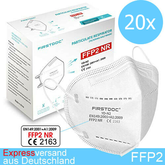 20x FFP2 Atemschutz Maske
