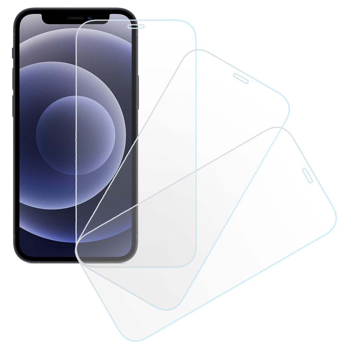 3x Echt Glas Schutzfolie für iPhone 12 Mini
