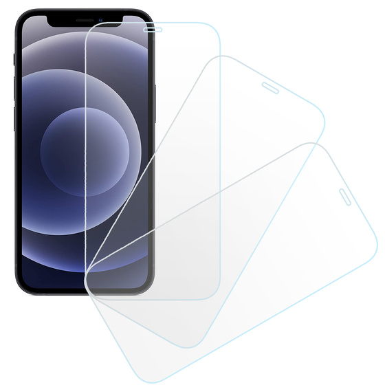 3x Echt Glas Schutzfolie fr iPhone 12 Mini