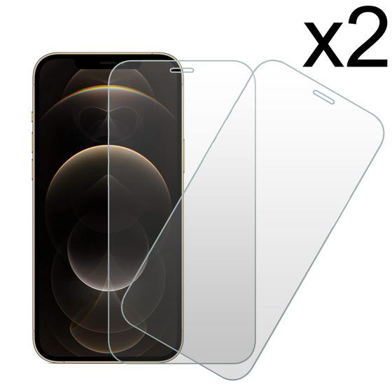 2x Echt Glas Schutzfolie für iPhone 12 Pro Max