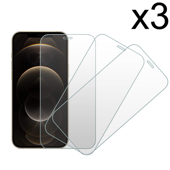 3x Echt Glas Schutzfolie für iPhone 12 Pro Max