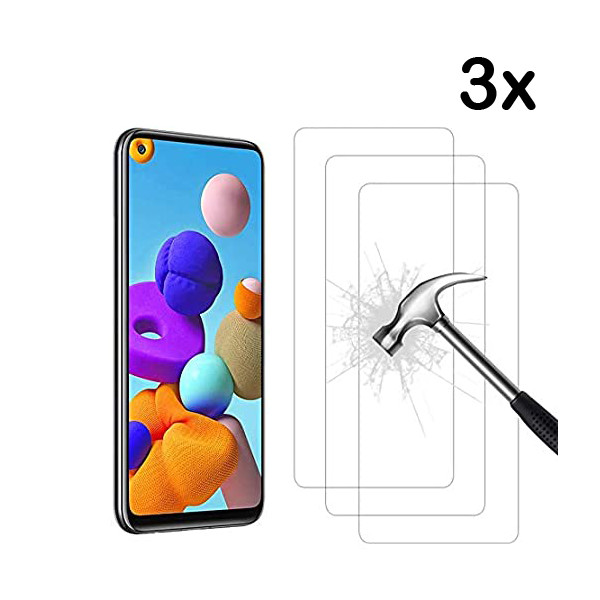 3x Schutzglas für Samsung Galaxy A21s