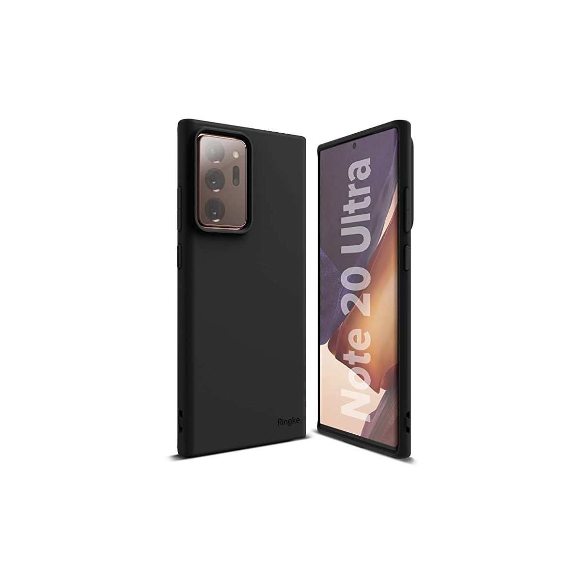 Schwarze Schutzhülle aus Silikon für Samsung...