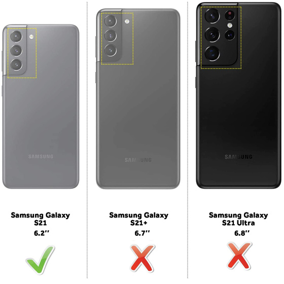 Schwarze Schutzhlle aus Silikon fr Samsung Galaxy S21 Black