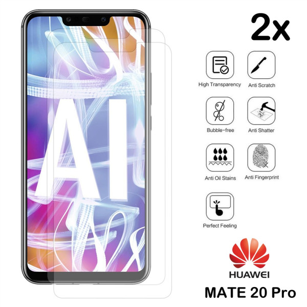 2x Schutzglas  für Huawei Mate 20 Pro