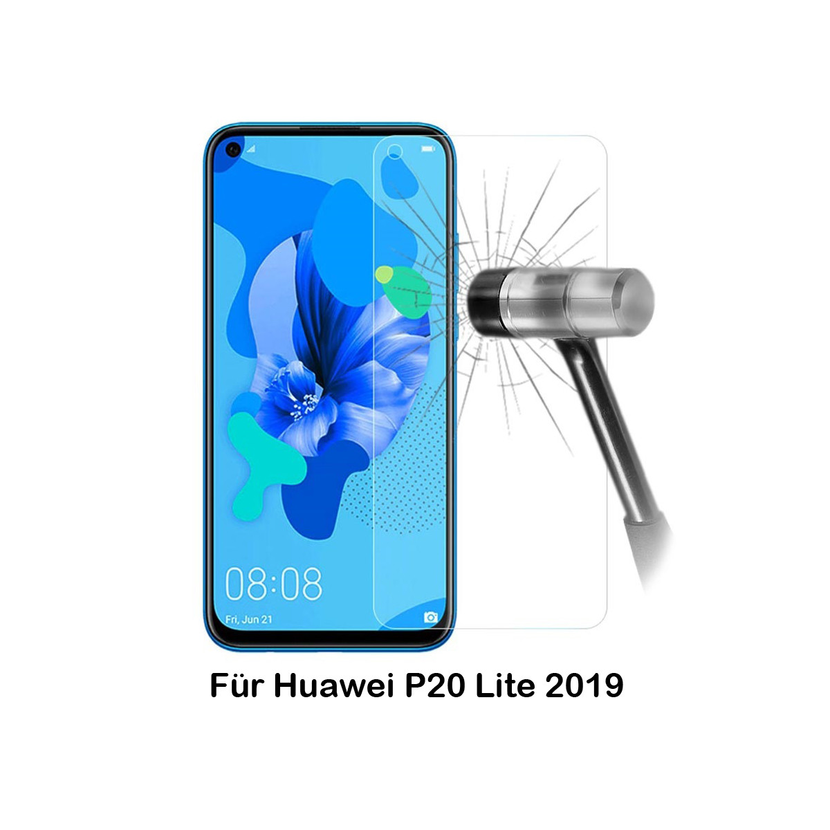 Schutzglas für Huawei P20 Lite 2019