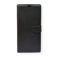 Kunstleder Bookstyle Tasche mit Lasche für Samsung Galaxy A41 in Schwarz