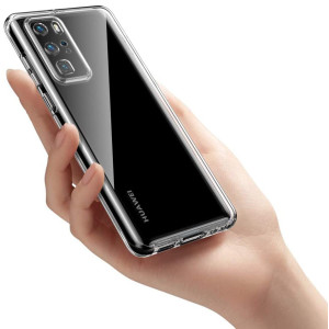 Ultra Dünne Front + Back TPU Hülle für Huawei P40 Lite Transparent Klar