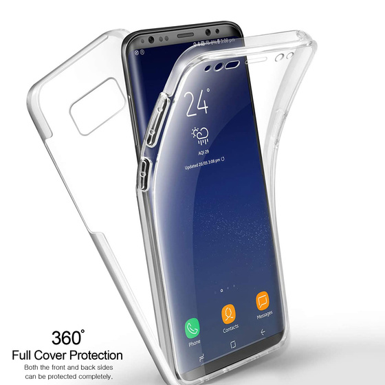 Ultra Dnne Front + Back TPU Hlle fr Samsung Galaxy S8 Plus Transparent Klar