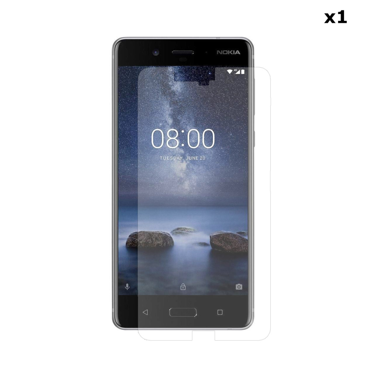 Echt Glas Displayschutzfolie für Nokia 8