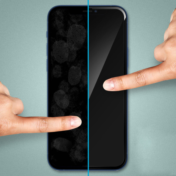5D Full Cover Echt Glas Displayschutzfolie für Apple iPhone 13 Pro Max Schwarz