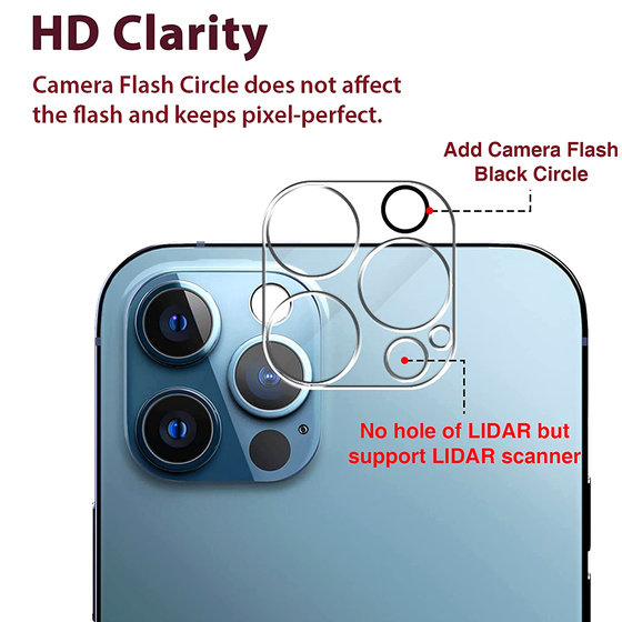 iPhone 13 Pro Kamera Schutzfolie Schutzglas Abdeckung