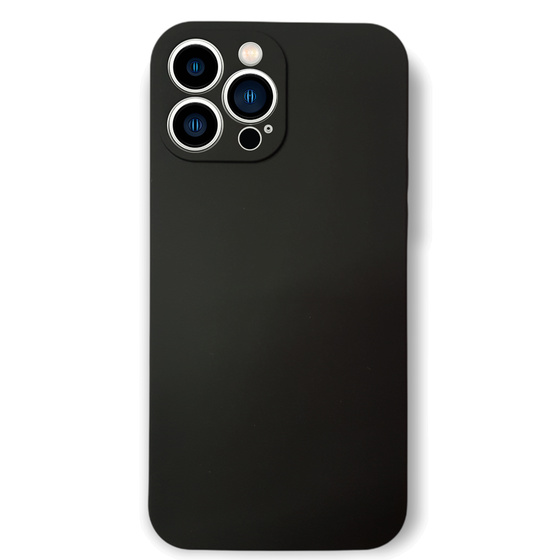 Schwarze Schutzhlle aus Silikon fr  iPhone 13 Pro Max