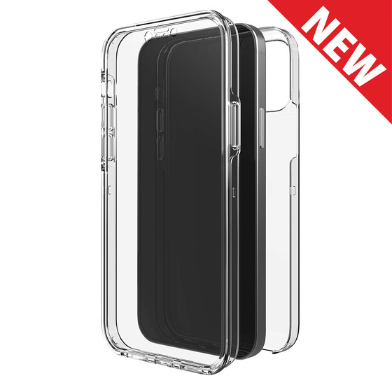 Ultra Dünne Front + Back TPU Hülle für iPhone 13 mini Transparent Klar