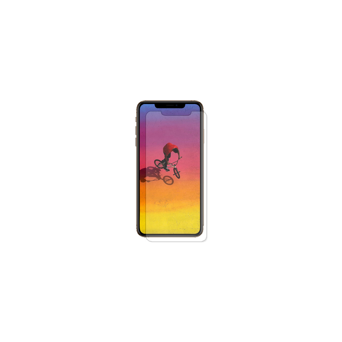 Echt Glas Panzerfolie für iPhone Xs 1x