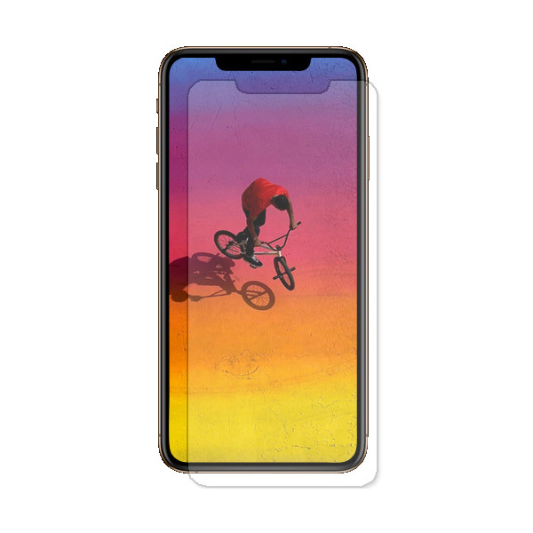 Echt Glas Panzerfolie fr iPhone Xs 1x