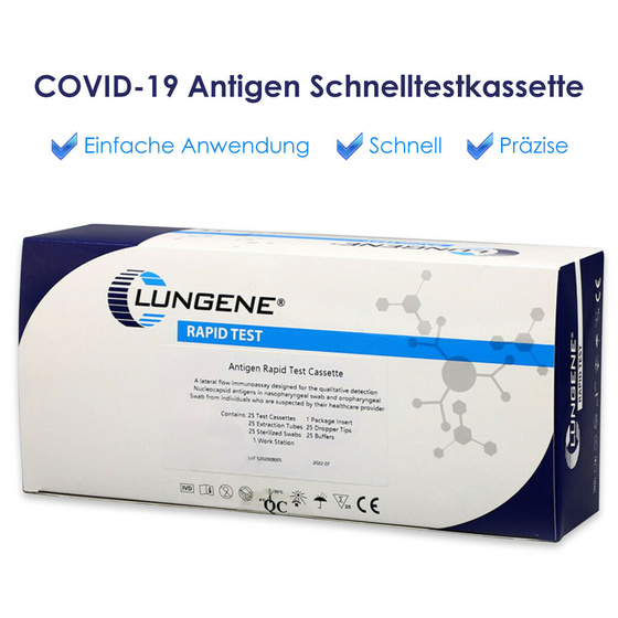 Clungene Covid-19 Antigen Speedtest Schnelltester Profitest 25er