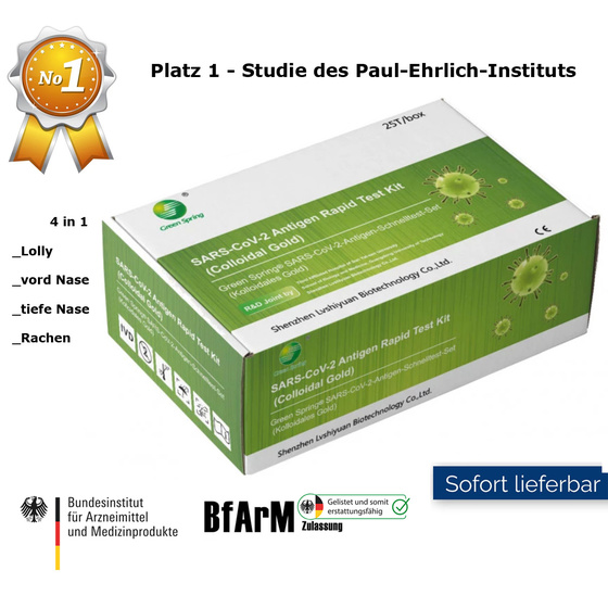Green Spring Sars-CoV-2 Antigen Test Kit (Colladial Gold)