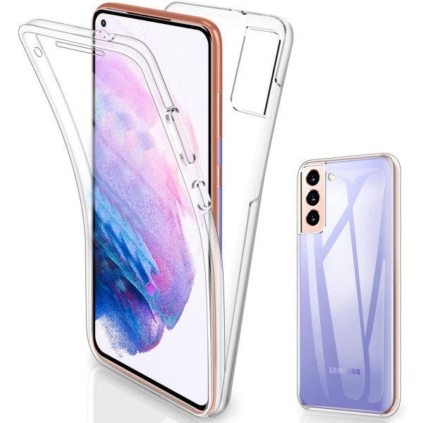 Ultra Dünne Front + Back TPU Hülle für Samsung Galaxy S22 Transparent Klar