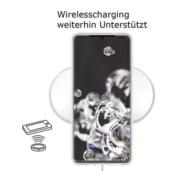 Ultra Dünne Front + Back TPU Hülle für Samsung Galaxy S20 FE Transparent Klar