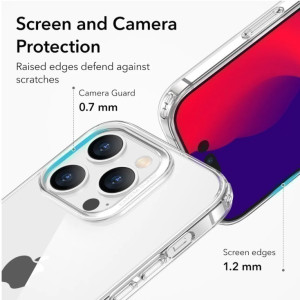 TPU Klar-Schwarz Silikonhülle für alle Modell  iPhone