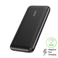 AUKEY PB-N73S 18W PD USB C Tragbares Ladegerät Schwarz 10000mAh