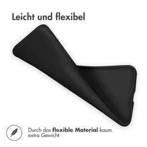 Schwarze Schutzhülle aus Silikon für Samsung Galaxy A54 5G