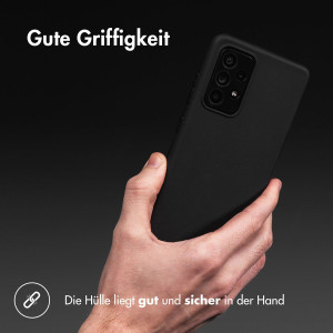 Schwarze Schutzhülle aus Silikon für Samsung Galaxy A54 5G