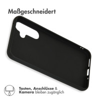 Schwarze Schutzhülle aus Silikon für Samsung Galaxy A54 5G