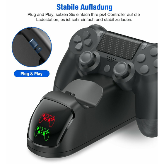 Ladegerät Dockingstation für Dualsense Dock Für PS4 Ladestation Für DualShock 4/Playstation 4/PS4/ Pro /PS4 Slim-Controller